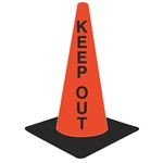 Lettered Traffic Cones - Keep Out